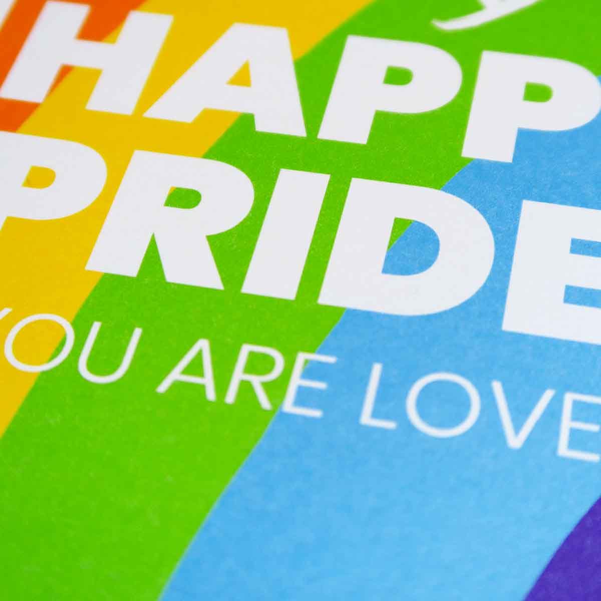 Happy Pride regenboog wenskaart