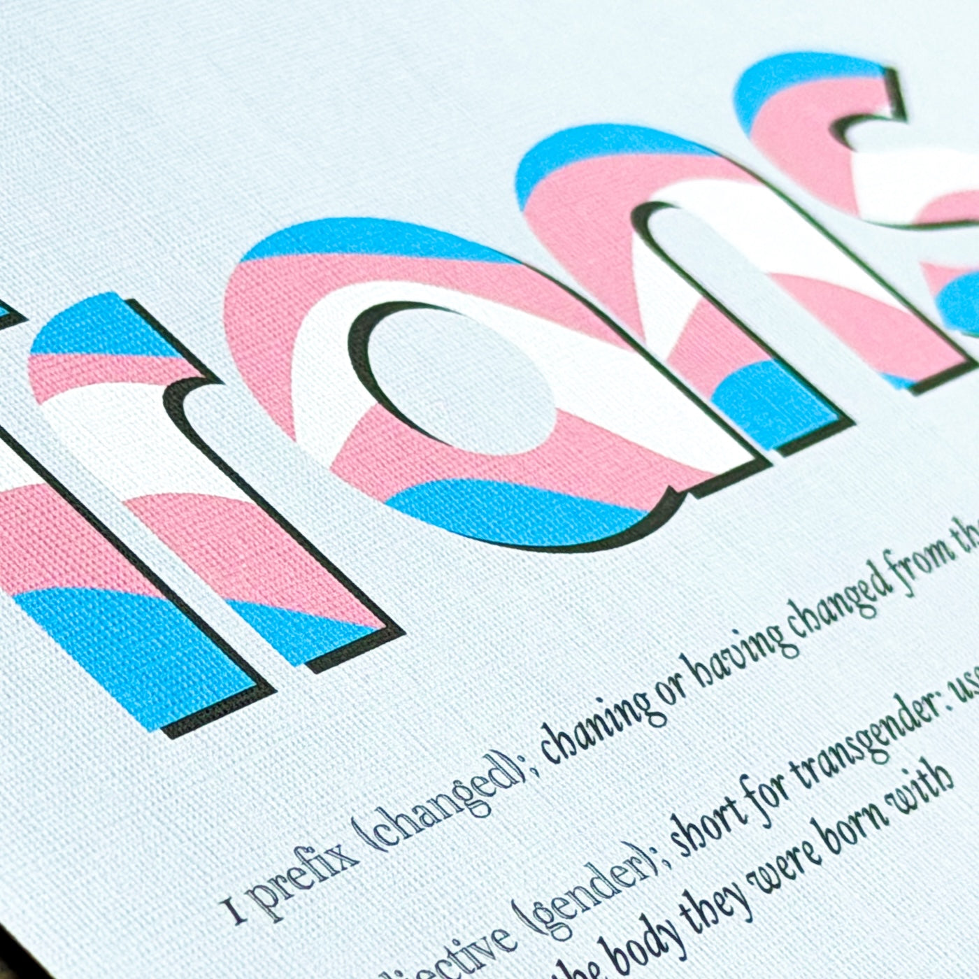 Betekenis Transseksueel | Queer Print Poster (A3) of fotolijstje (A6)