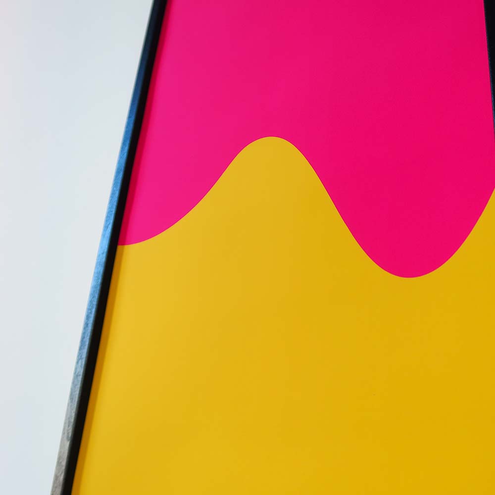 Panseksueel pride vlag poster | 25 x 70cm