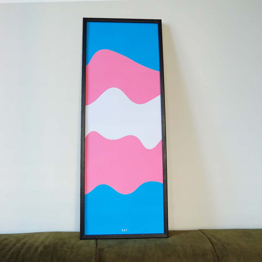 Transgender vlag poster | 25 x 70cm