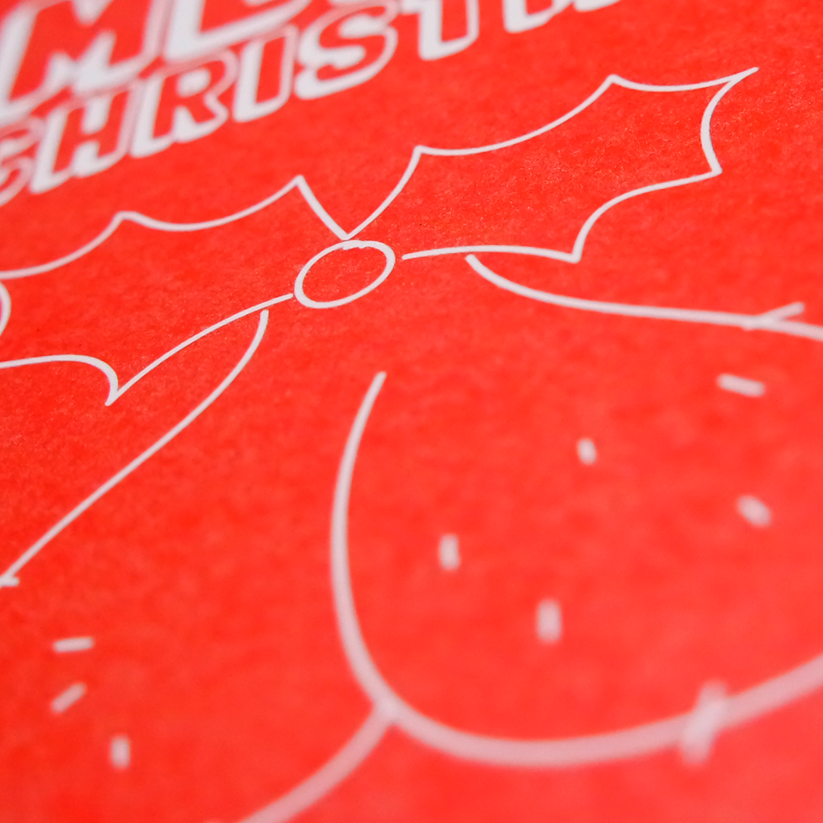 Kerstkaart Kersttak met ballen