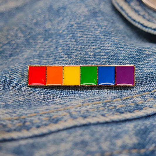 Pride regenboog speldje blokjes
