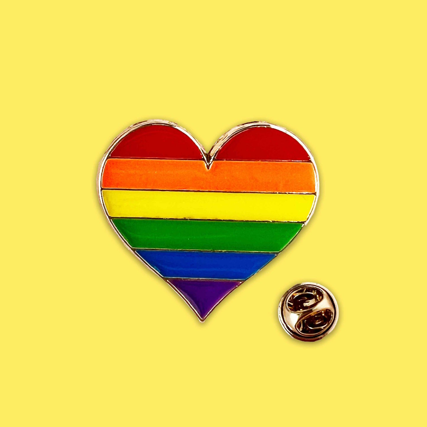 Pride regenboog speldje hart