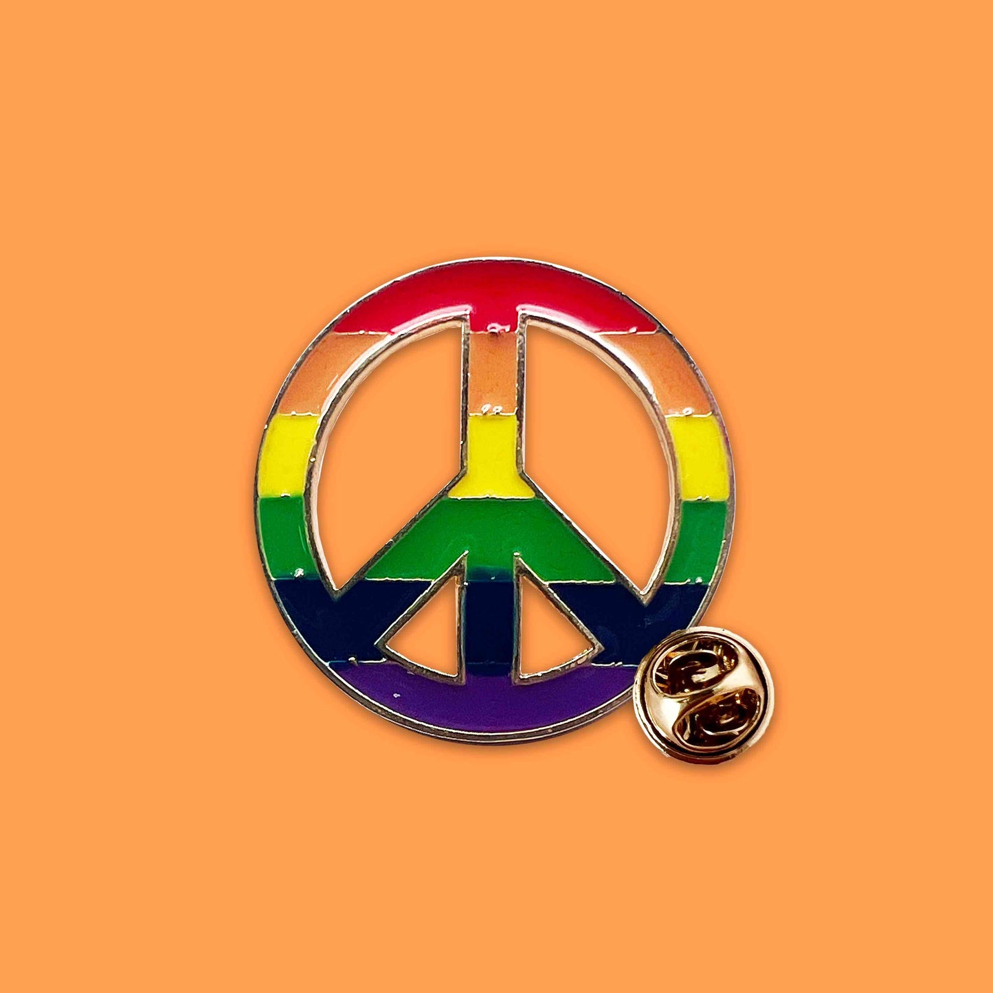 Pride regenboog speldje peace