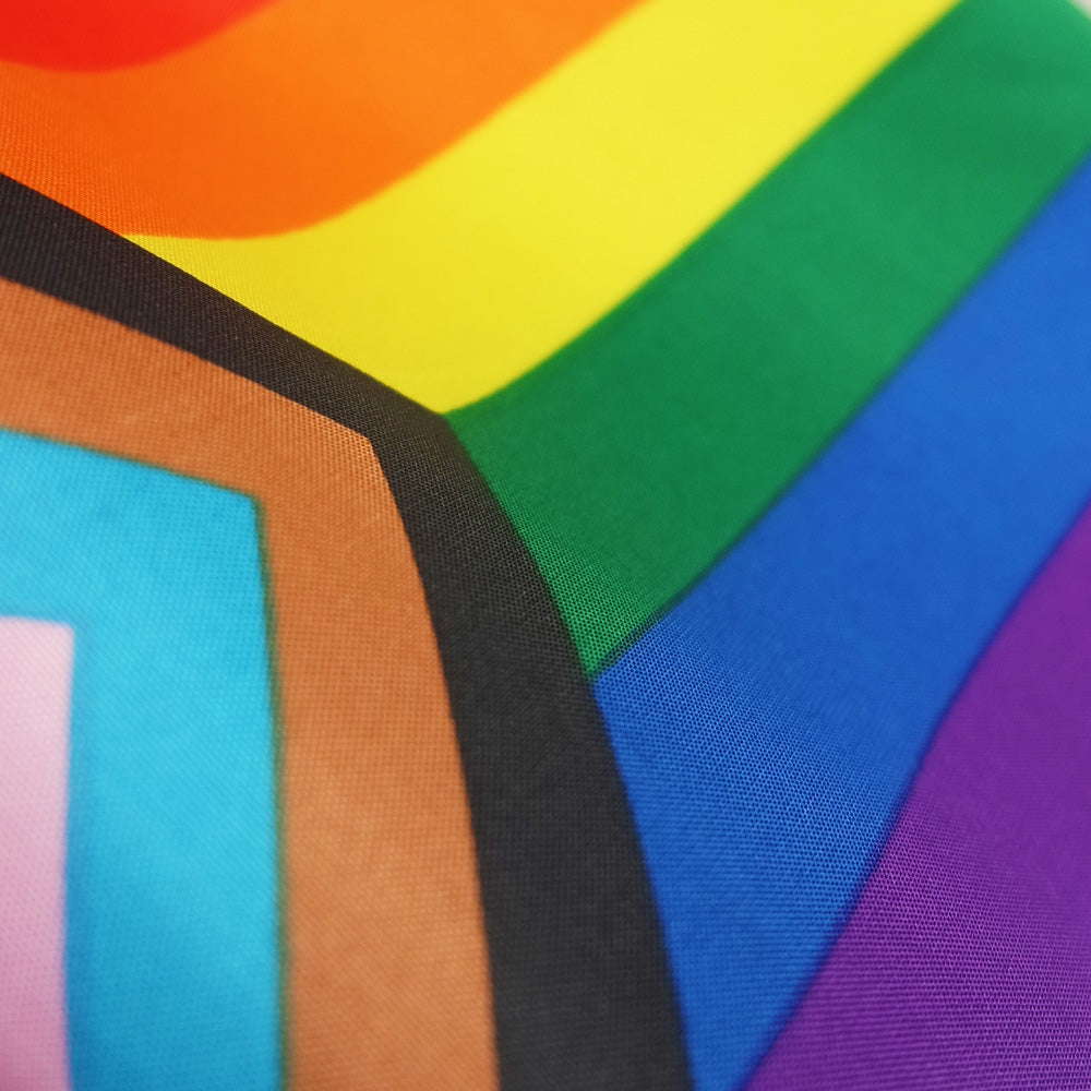 Pride Progress rainbow waving flags | 10 pieces